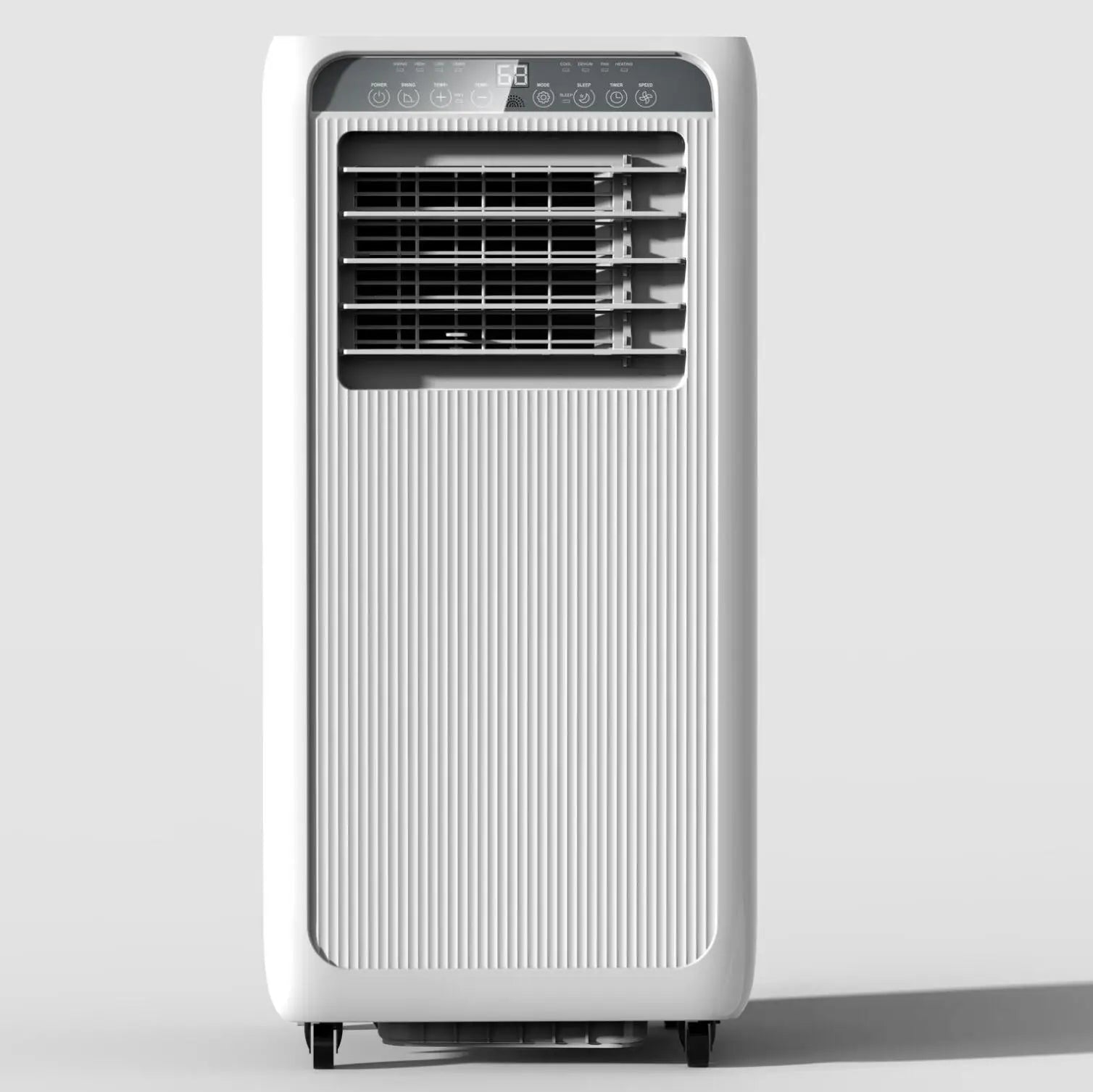 Frost 9,000 BTU Portable Air Conditioner | 3-in-1 Cooling, Dehumidifier & Fan | Remote - White