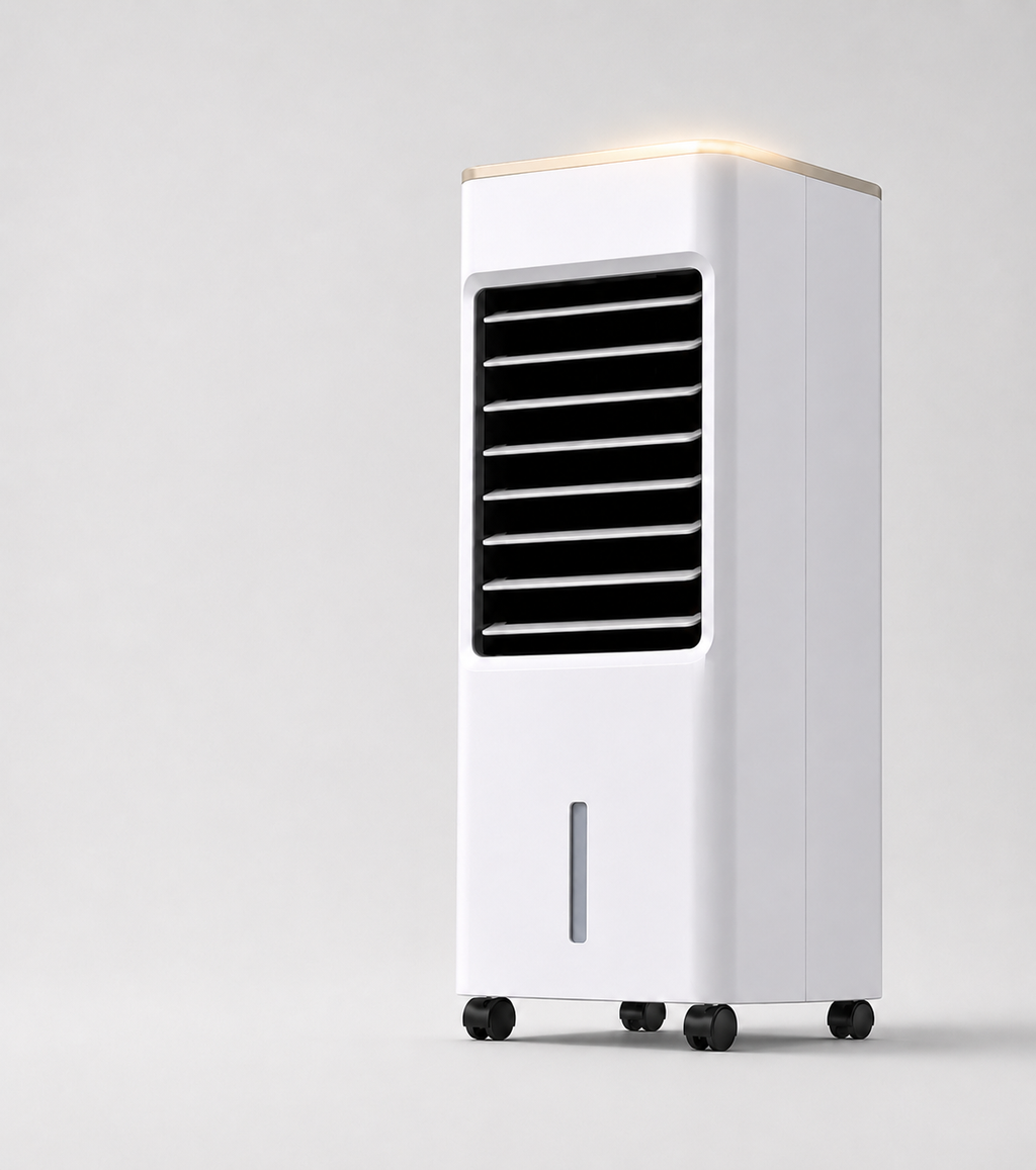 Raptor Portable Electric Fan | 3-Speed Mechanical Control | Ideal for Home & Office | Remote - White/Black
