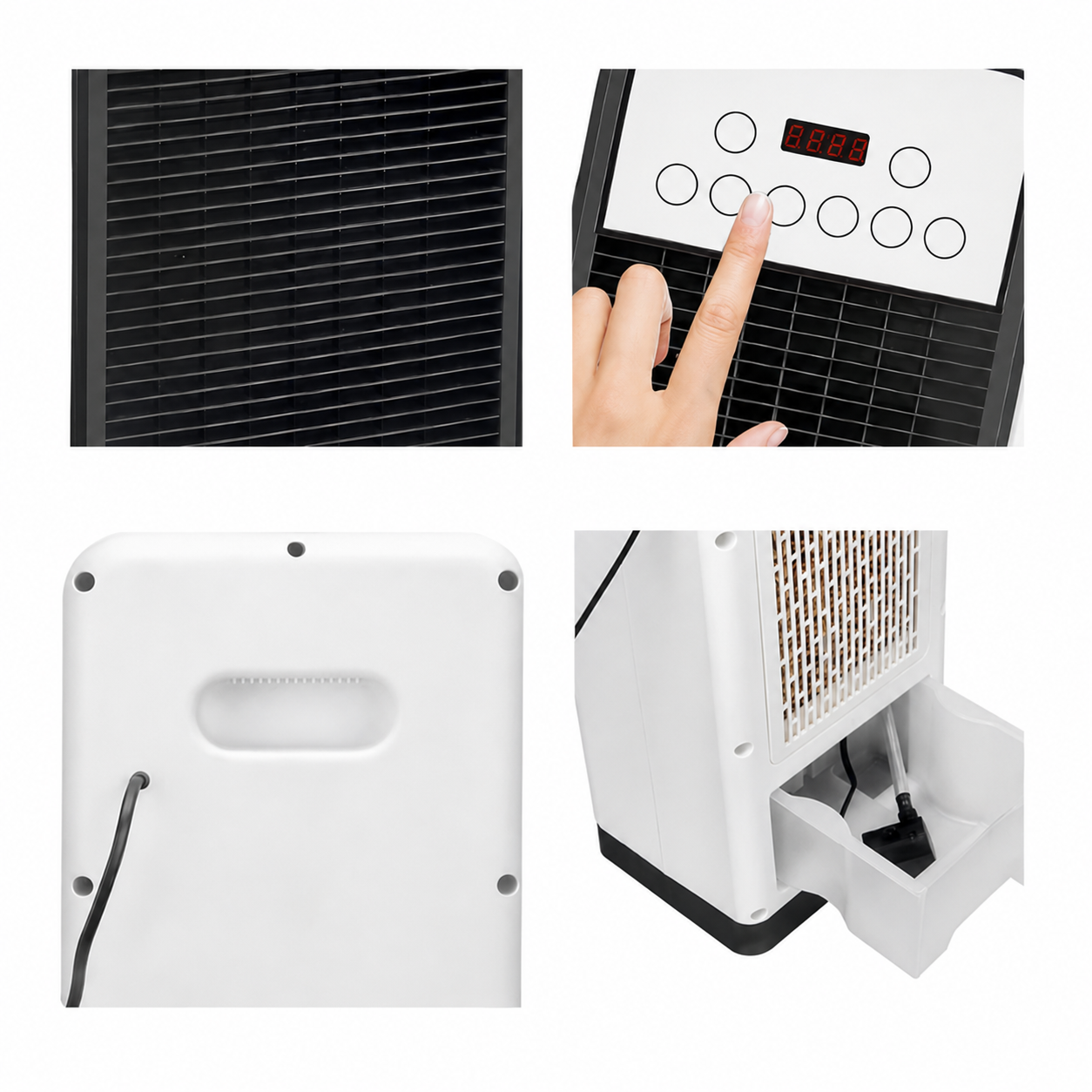 Oxyra | 2-in-1 Water-Cooled Air Conditioner | Dual-Use Cooling & Heating | Household Mobile Unit - White