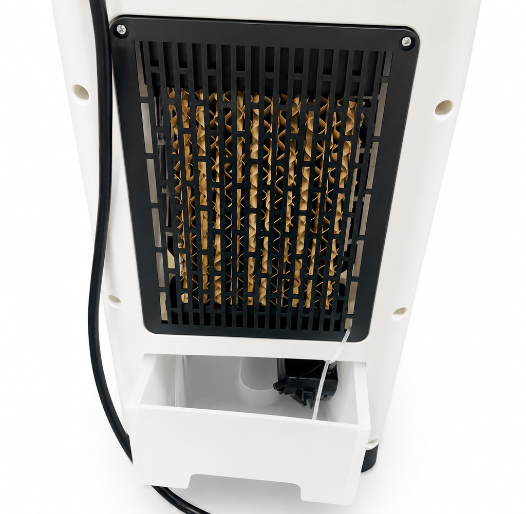 Oxyra | 2-in-1 Water-Cooled Air Conditioner | Dual-Use Cooling & Heating | Household Mobile Unit - White