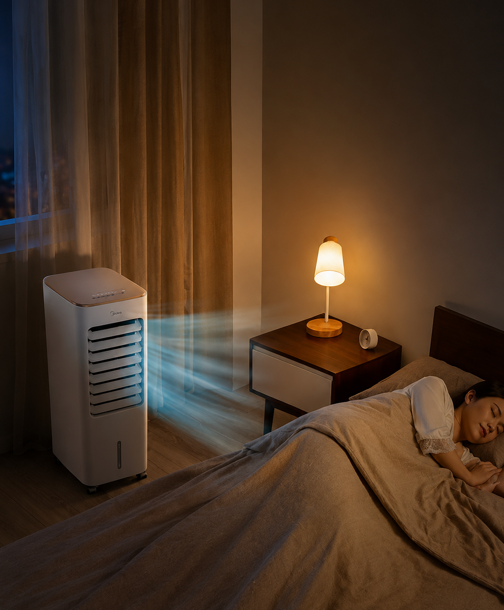 Raptor Portable Electric Fan | 3-Speed Mechanical Control | Ideal for Home & Office | Remote - White/Black