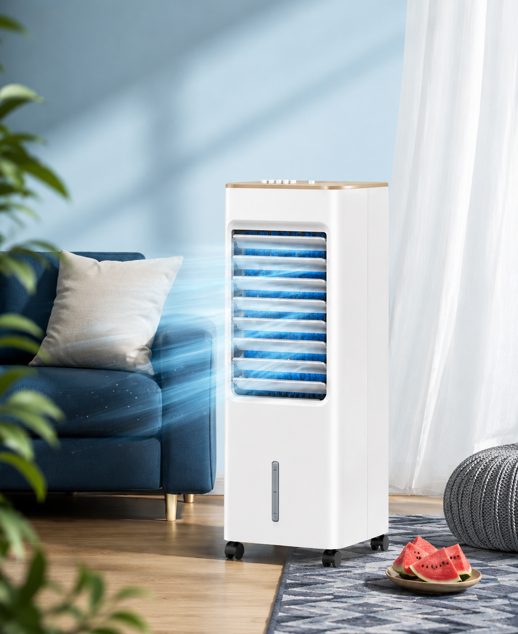 Raptor Portable Electric Fan | 3-Speed Mechanical Control | Ideal for Home & Office | Remote - White/Black