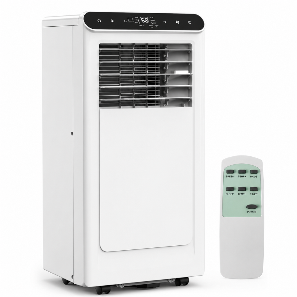 Home Portable Air Conditioner 8000 / 10000 BTU | 3-in-1 AC, Fan & Dehumidifier | Remote - White/Black/Grey