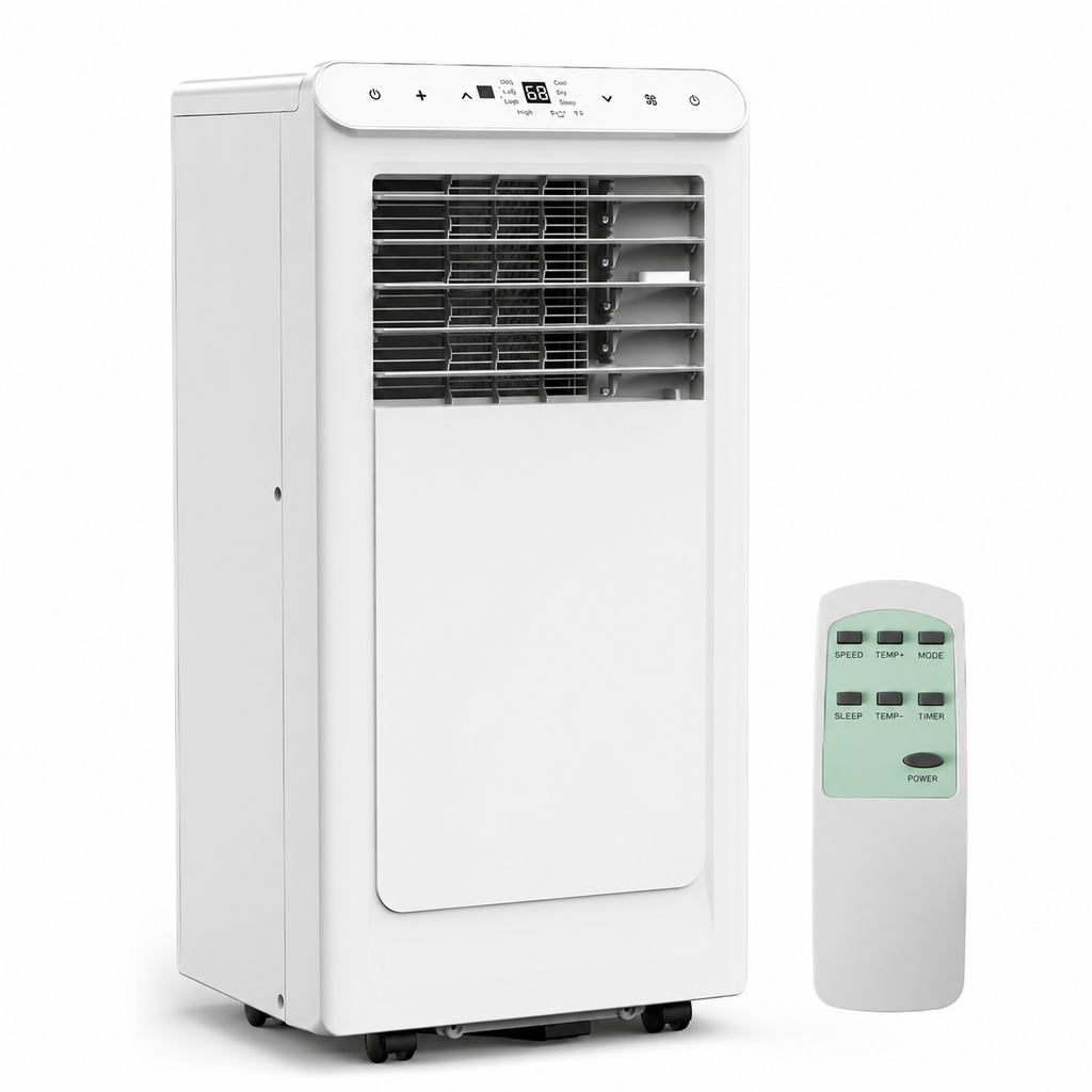 Home Portable Air Conditioner 8000 / 10000 BTU | 3-in-1 AC, Fan & Dehumidifier | Remote - White/Black/Grey