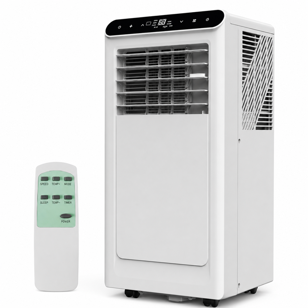 Home Portable Air Conditioner 8000 / 10000 BTU | 3-in-1 AC, Fan & Dehumidifier | Remote - White/Black/Grey