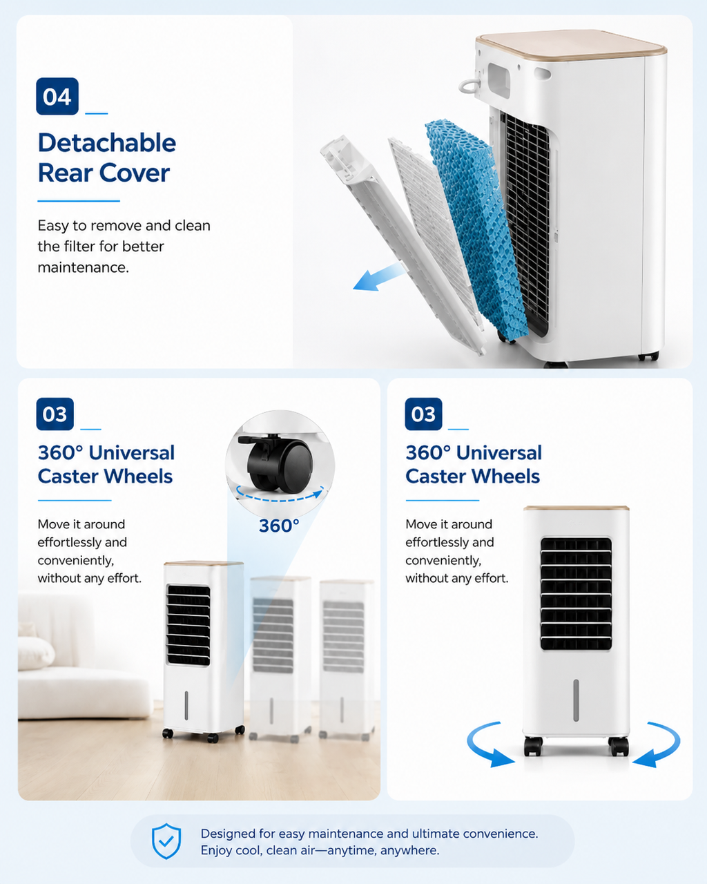 Raptor Portable Electric Fan | 3-Speed Mechanical Control | Ideal for Home & Office | Remote - White/Black