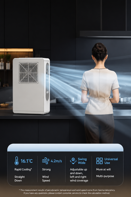 Airstelle Portable Air Conditioner | No Exhaust Duct | 4-in-1 Cooling, Fan, Dehumidifier & Humidifier | Remote - White