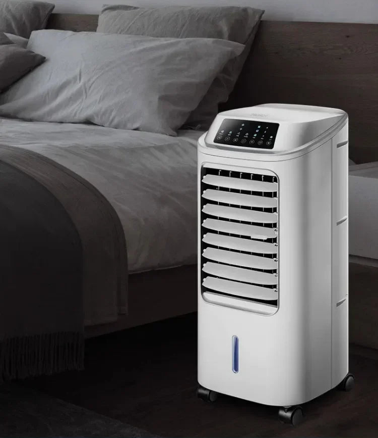 HaierX Water-Cooled Air Conditioning Fan | 3-Speed Mechanical Control | Remote - White