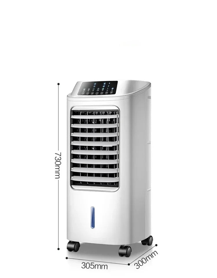 HaierX Water-Cooled Air Conditioning Fan | 3-Speed Mechanical Control | Remote - White