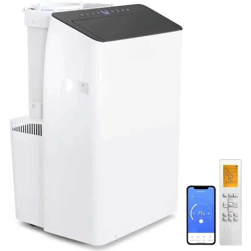 Krysalis Dual-Hose Portable Air Conditioner - 14,000 BTU - Remote - White